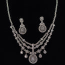 Manisha Jewellery Dazzling American Diamond Long Necklace Set