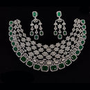 Manisha Jewellery Radiant American Diamond Choker Necklace Set For Special Occassions