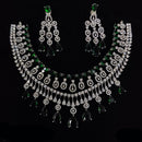 Manisha Jewellery Radiant American Diamond Necklace Set For Special Occassions