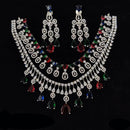 Manisha Jewellery Radiant American Diamond Necklace Set For Special Occassions