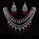 Manisha Jewellery Radiant American Diamond Necklace Set For Special Occassions