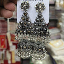 Manisha Jewellery Designer Oxidised Jhumki Earrings For Navratri And Garba Night