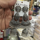 Manisha Jewellery Designer Oxidised Jhumki Earrings For Navratri And Garba Night