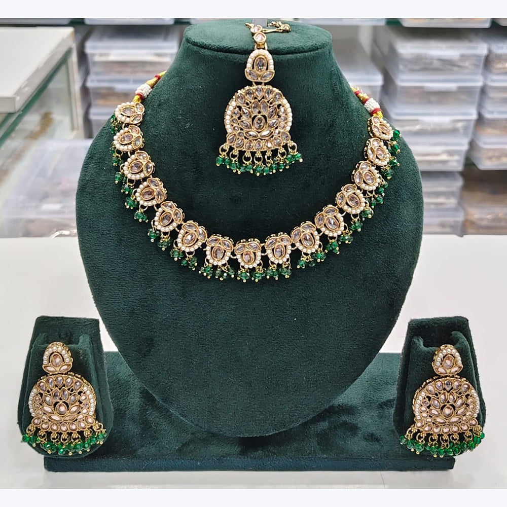 Manisha Jewellery Majestic Austrian Stone And Pearl Necklace Set For All Occassions 