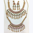 Manisha Jewellery Exclusive Kundan and Pearl Necklace Set with Matching Earrings for Festive Occasions