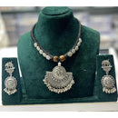 Manisha Jewellery Navratri Special Oxidised Necklace Set with Matching Earrings