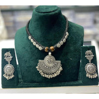 Manisha Jewellery Navratri Special Oxidised Necklace Set with Matching Earrings