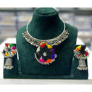 Manisha Jewellery Navratri Special Oxidised Necklace Set with Matching Earrings