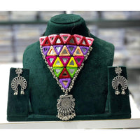 Manisha Jewellery Navratri Special Oxidised Choker Necklace Set with Matching Earrings