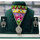 Manisha Jewellery Navratri Special Oxidised Choker Necklace Set with Matching Earrings