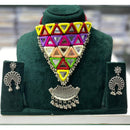 Manisha Jewellery Navratri Special Oxidised Choker Necklace Set with Matching Earrings