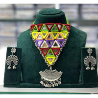 Manisha Jewellery Navratri Special Oxidised Choker Necklace Set with Matching Earrings