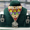 Manisha Jewellery Navratri Special Oxidised Choker Necklace Set with Matching Earrings