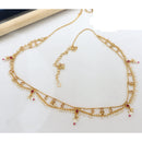 Manisha Jewellery Traditional Pota Stone and Pearl Drops Antique Kamarband