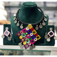 Manisha Jewellery Handcrafted Oxidised Tribal Necklace Set