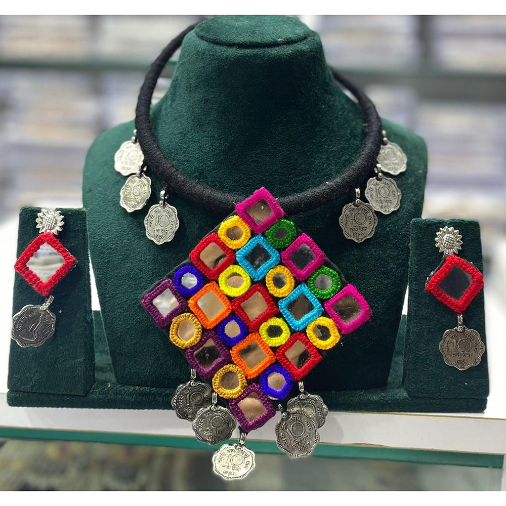 Manisha Jewellery Handcrafted Oxidised Tribal Necklace Set