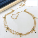Manisha Jewellery Traditional Pota Stone and Pearl Drops Antique Kamarband