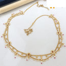 Manisha Jewellery Traditional Pota Stone and Pearl Drops Antique Kamarband
