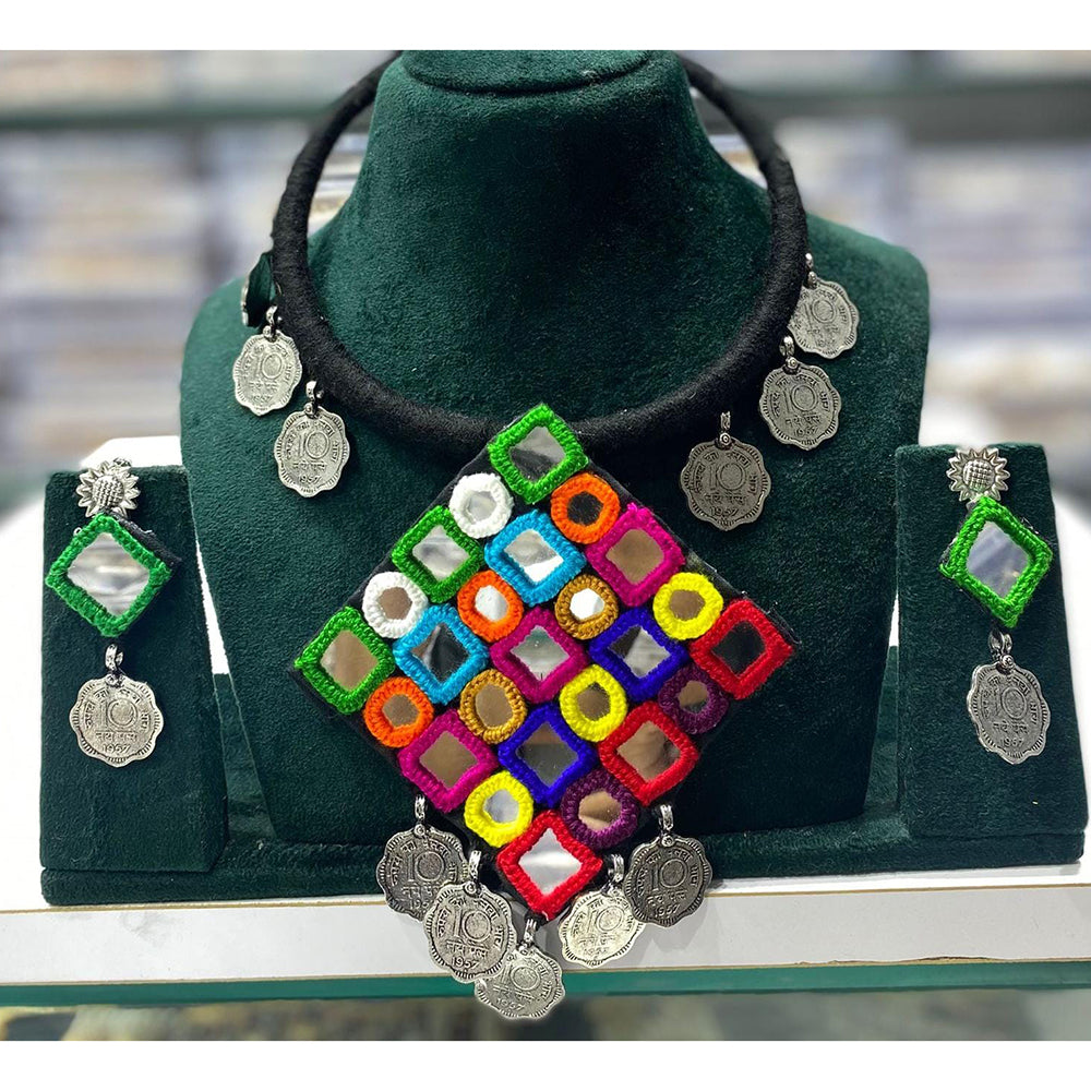 Manisha Jewellery Handcrafted Oxidised Tribal Necklace Set