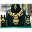 Manisha Jewellery Royal Pota Stone and Beads Necklace Set with Matching Earrings