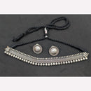 Manisha Jewellery Elegant Oxidised Plated Choker Necklace 