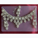 Manisha Jewellery Rhodium Plated and Austrian Stone Necklace Set 