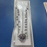 Manisha Jewellery Ethnic Oxidised Plated Kundan Stone And Pearls Necklace Set