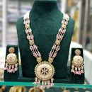 Manisha Jewellery Elegance Pota Stone Pearl And Beads Necklace Set