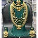 Manisha Jewellery Royal Heritage Pota Stone And Pearl Double Necklace Set