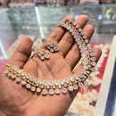 Manisha Jewellery Royal Look American Daimond Necklace Set 