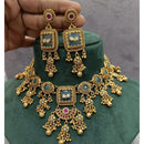 Manisha Jewellery Traditional Pota Stone Pearl Choker Necklace Set