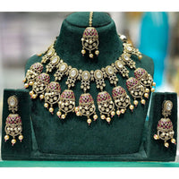 Manisha Jewellery Royal Polki Kundan Stone And Beads Necklace Set