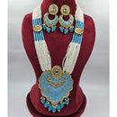 Manisha Jewellery Designer Kundan Stone And Meenakari Long Necklace Set