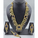 Manisha Jewellery Premium Pota Stone And Beads Long Necklace Set