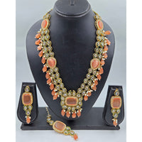 Manisha Jewellery Premium Pota Stone And Beads Long Necklace Set