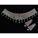Manisha Jewellery American Diamond Designer Choker Necklace Set
