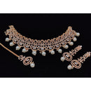 Manisha Jewellery American Diamond Designer Choker Necklace Set