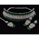 Manisha Jewellery American Diamond Designer Choker Necklace Set