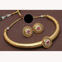 Manisha Jewellery Royal Pota Stone Designer Necklace Set