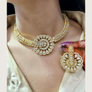 Manisha Jewellery Premium  American Diamond Designer Necklace Set