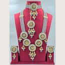 Manisha Jewellery Kundan Stone Meenakari Double Necklace Set
