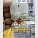 Manisha Jewellery Grand Kundan Stone And Pearl Jhumki Earrings