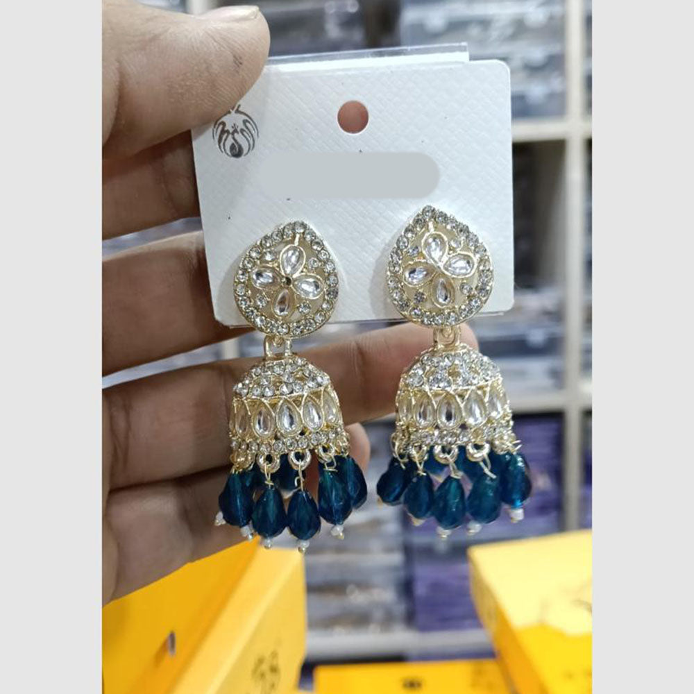 Manisha Jewellery Elegant Kundan Stone And Pearl Jhumki Earrings 