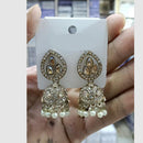 Manisha Jewellery Elegant Crystal Stone Austrian Stone With Pearl Jhumki Earrings 