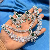 Manisha Jewellery Stylish American Diamond Designer Necklace Set