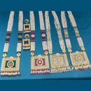 Manisha Jewellery Royal Pota Stone And Pearl  Designer Long Necklace Set