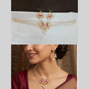 Manisha Jewellery Trendy Kundan Stone And Pearl Choker Necklace Set