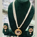 Manisha Jewellery Trendy Pota Stone  Pearl Long Necklace Set