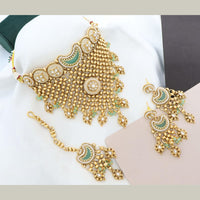 Manisha Jewellery Trendy Kundan Stone And Pearl Choker Necklace Set