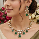 Manisha Jewellery Royal Crystal Stone Statement Necklace Set